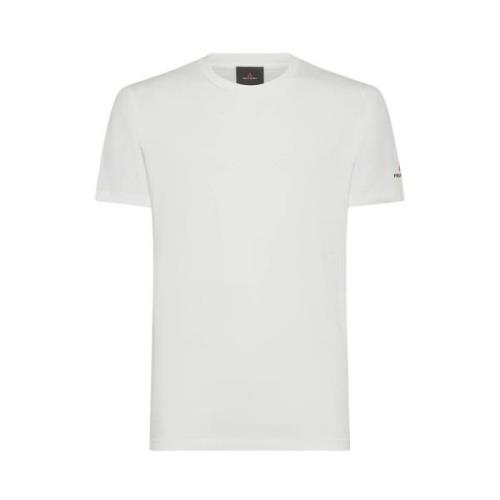 Minimalistisch Logo T-shirt Jersey Katoen Peuterey , White , Heren
