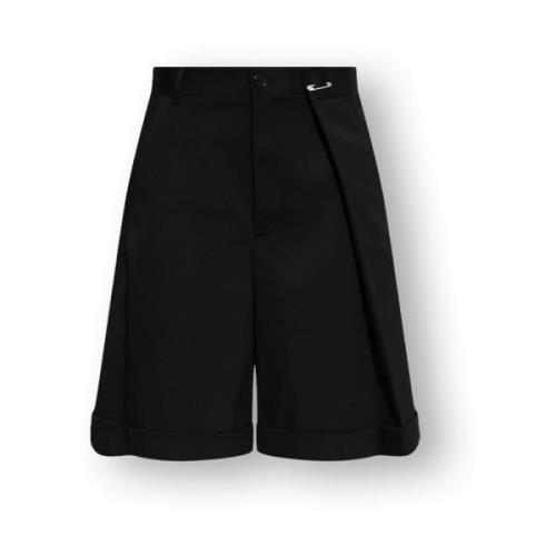 Geplooide shorts MM6 Maison Margiela , Black , Dames