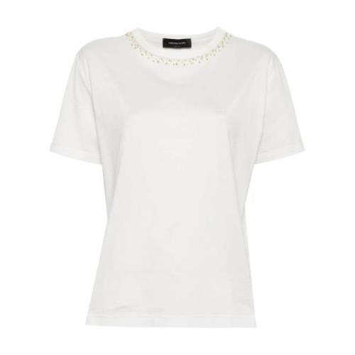 Stijlvolle T-Shirt Collectie Fabiana Filippi , White , Dames