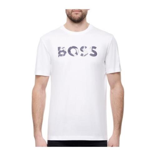 Moderne Thompson T-shirt voor mannen Boss , White , Heren
