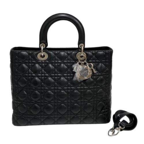 Pre-owned Leather dior-bags Dior Vintage , Black , Dames