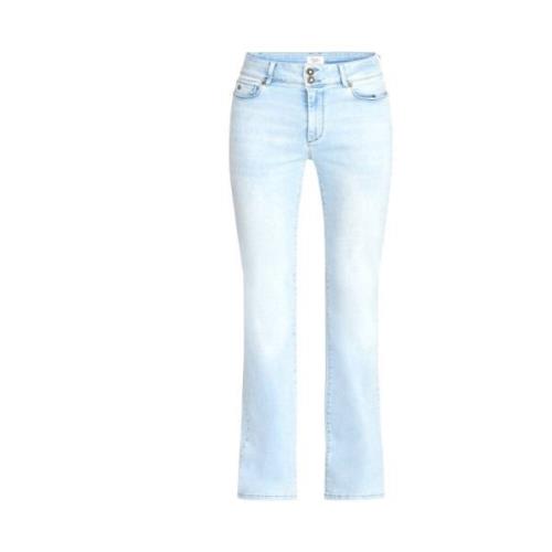 Flared Slim-Fit Jeans voor Vrouwen DNM Pure , Blue , Dames
