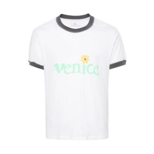Venice T-Shirt Gebreid ERL , White , Heren