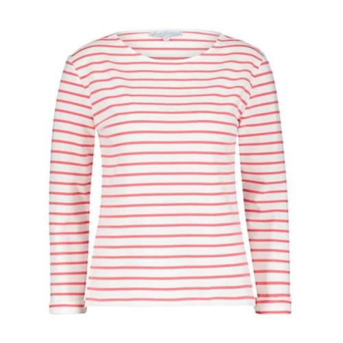 Gestreepte Terry Longsleeve Top Red Button , Multicolor , Dames