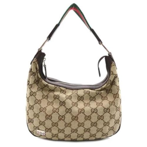 Pre-owned Canvas handbags Gucci Vintage , Brown , Dames