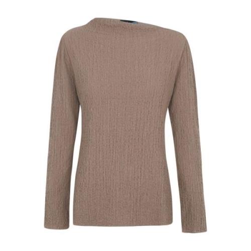 Asymmetrische Top met Lange Mouwen Cortana , Brown , Dames