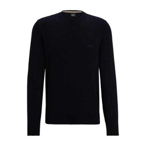 Stijlvolle Gebreide Pacas Collectie Hugo Boss , Blue , Heren