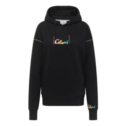 Klassieke Oversize Hoodie Carlo Colucci , Black , Dames