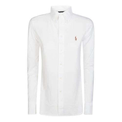 Skinny Logo Shirt Ralph Lauren , White , Dames