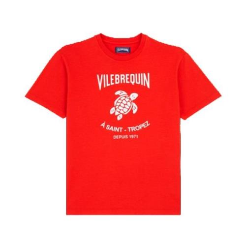 Rode T-shirts en Polos Vilebrequin , Red , Heren