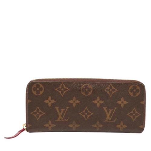 Pre-owned Coated canvas wallets Louis Vuitton Vintage , Brown , Dames