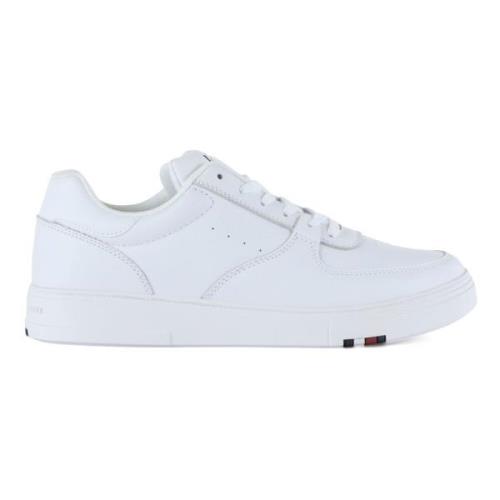 Moderne Cup Corporate Leren Sneakers Tommy Hilfiger , White , Heren