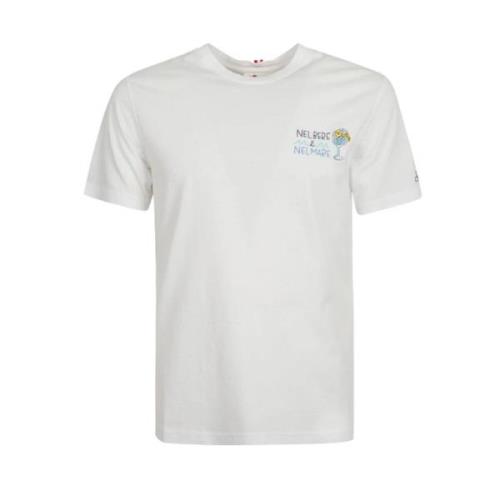 Witte Portofino T-shirt MC2 Saint Barth , White , Heren