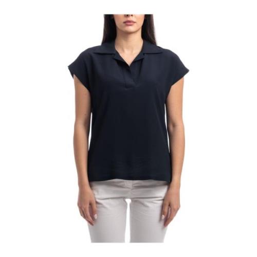 Klassieke Polo Shirt Seventy , Blue , Dames