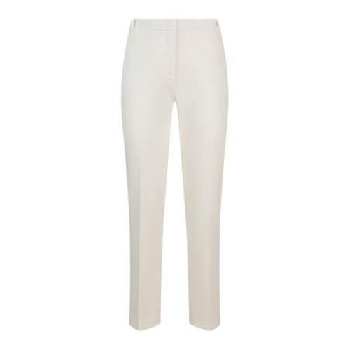 Witte Cropped Broek, Cigarette Fit Pinko , White , Dames