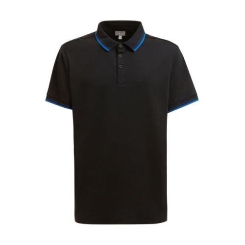 Zwarte Textiel Polo Shirt Guess , Black , Heren