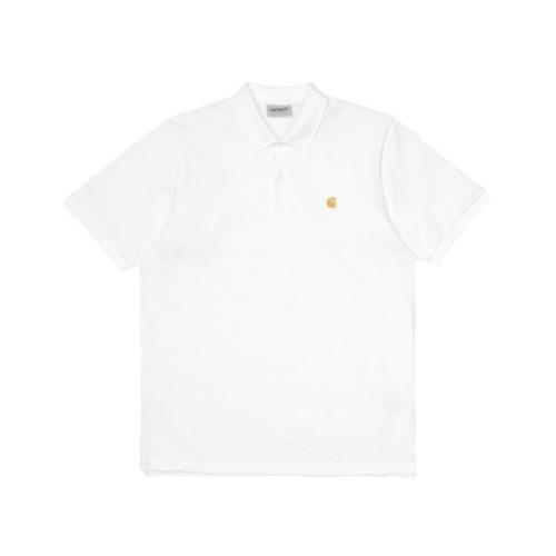 Pique Polo Shirt Carhartt Wip , White , Heren