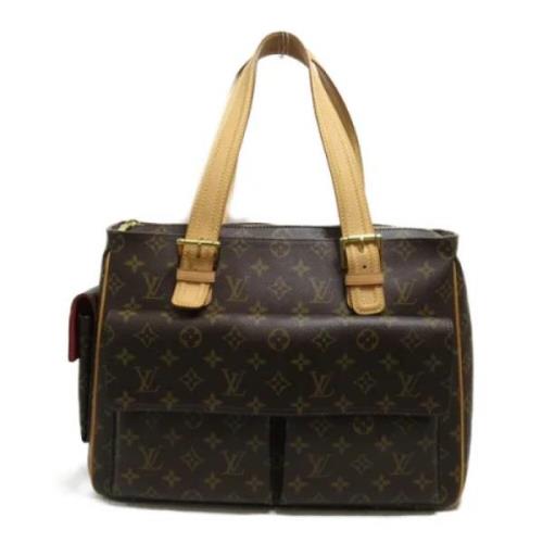 Pre-owned Canvas handbags Louis Vuitton Vintage , Brown , Dames