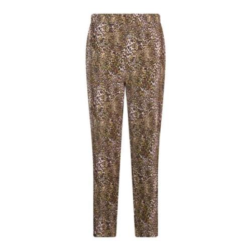 Animalier Pistacchio Print Mom Fit Broek Elisabetta Franchi , Multicol...