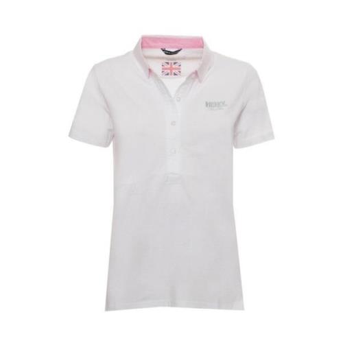 Katoenen poloshirt met korte mouwen Husky Original , White , Dames