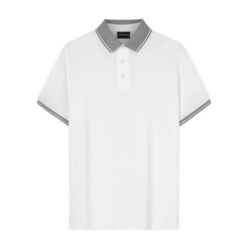 Witte Polo T-shirts en Polos Emporio Armani , White , Heren
