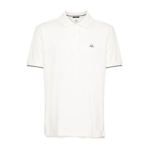 Klassieke Polo Shirt C.p. Company , White , Heren