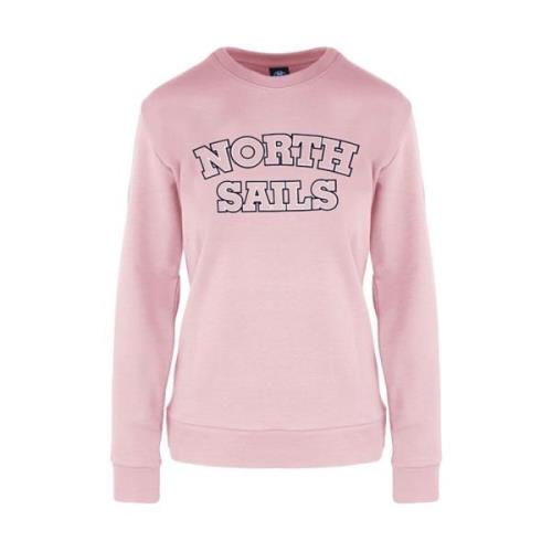 Dames Sweatshirt Ronde Hals Katoen Polyester North Sails , Pink , Dame...