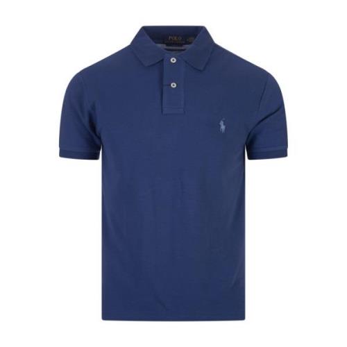 Donker Indigo Slim Fit Polo Shirt Ralph Lauren , Blue , Heren