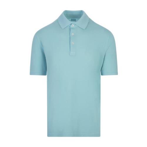 Blauw Polo Shirt Korte Mouw Fedeli , Blue , Heren