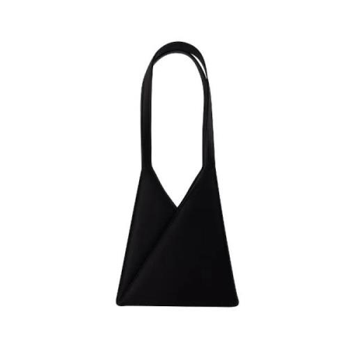 Luxe Satijnen Schoudertas Maison Margiela , Black , Dames