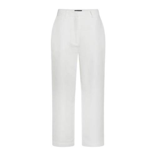 Straight Trousers Peuterey , White , Dames