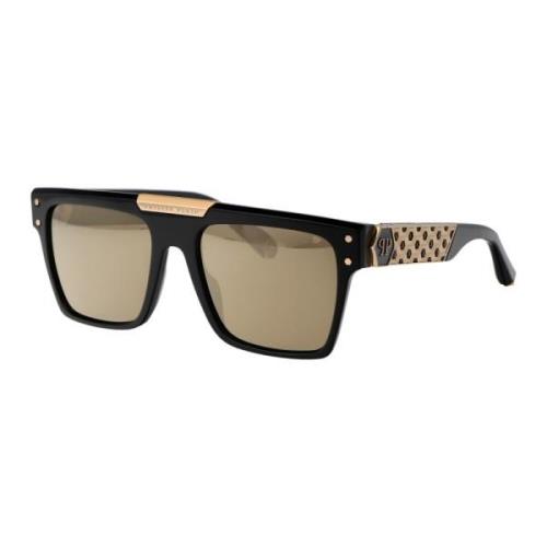 Stijlvolle zonnebril Spp080 Philipp Plein , Black , Heren