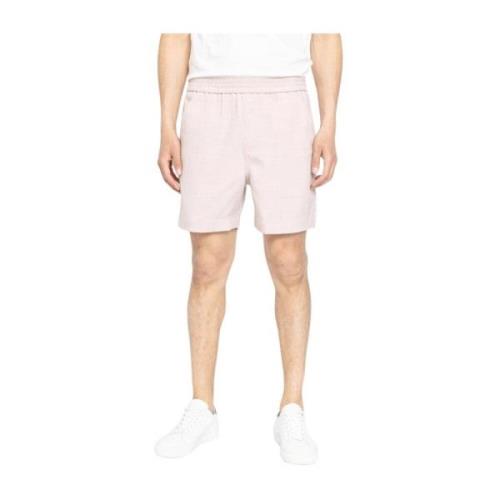 Shorts Krijt Roze Melange Plain Units , Pink , Heren