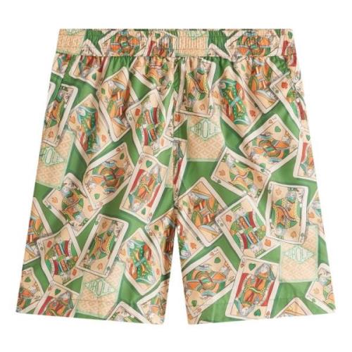 Gestreepte Polyester Shorts Drole de Monsieur , Multicolor , Heren