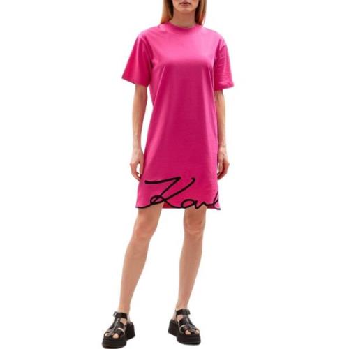 Mars City T-Shirt Jurk Karl Lagerfeld , Pink , Dames