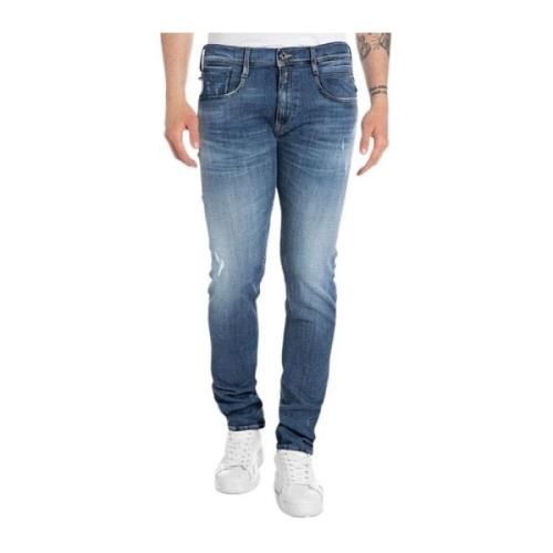 Texa Denim Broek Medium Blauw Replay , Blue , Heren