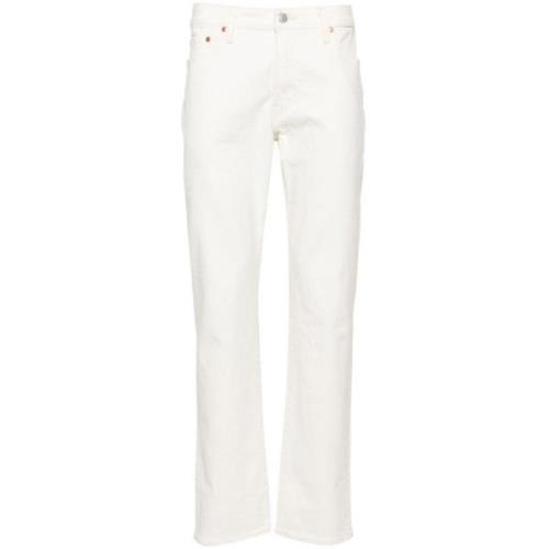 Slim Fit Witte Katoenen Jeans Levi's , White , Heren