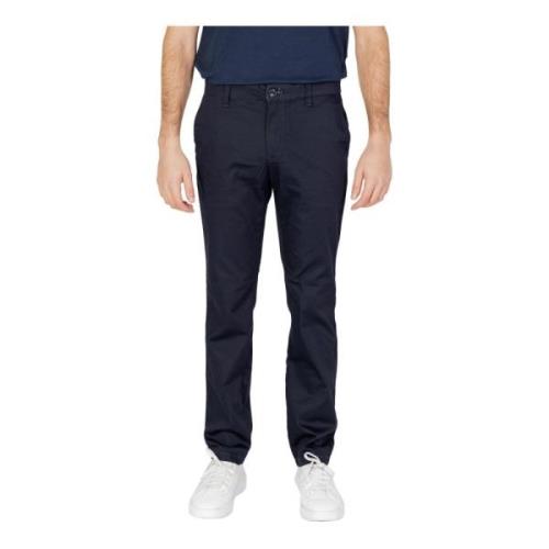 Blauwe Katoenmix Ritsbroek Armani Exchange , Blue , Heren