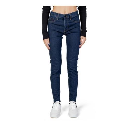 Blauwe Jeans met Zakken Calvin Klein Jeans , Blue , Dames