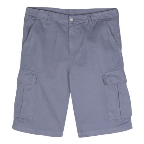 Blauwe Cargo Shorts Carhartt Wip , Gray , Heren