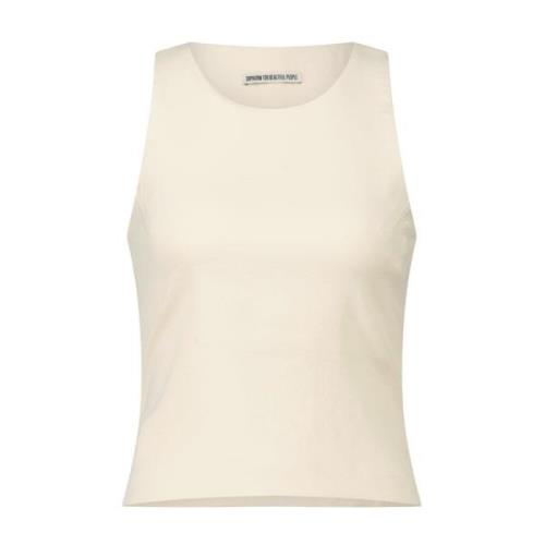 Beige Mouwloze Top Atura Drykorn , Beige , Dames