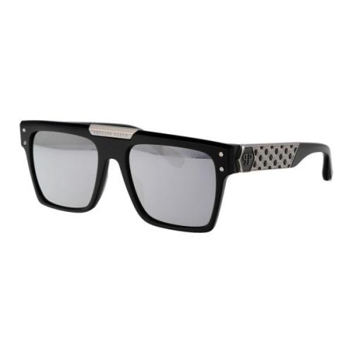 Stijlvolle zonnebril Spp080 Philipp Plein , Black , Heren