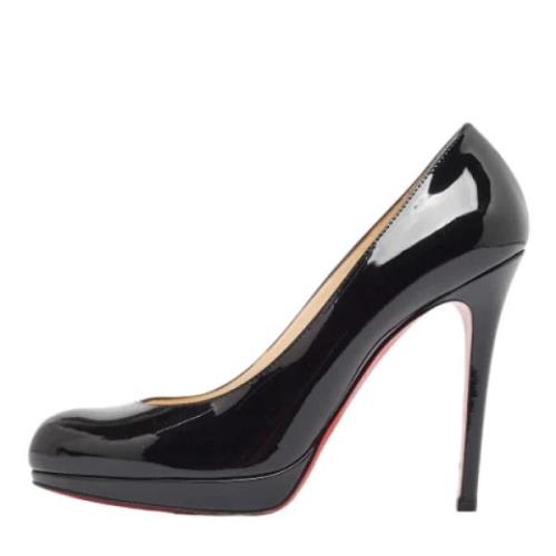 Pre-owned Leather heels Christian Louboutin Pre-owned , Black , Dames