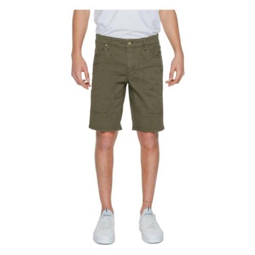 Heren Bermuda Shorts Lente/Zomer Collectie Jeckerson , Green , Heren