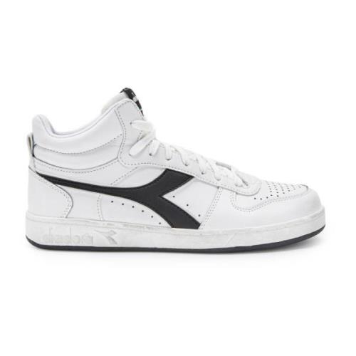 Icona Sneakers Lente/Zomer Ledercollectie Diadora , White , Heren