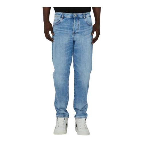 Lichte Wassing Slim Fit Basic Jeans John Richmond , Blue , Heren