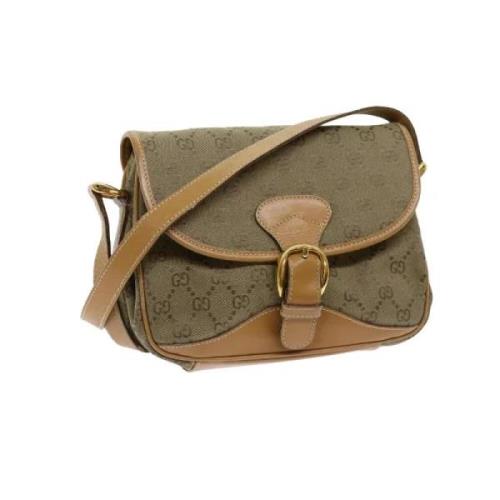 Pre-owned Canvas gucci-bags Gucci Vintage , Green , Dames