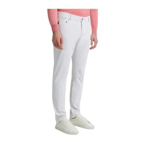 Witte Elastische Slim Fit Surflex Broek RRD , White , Heren
