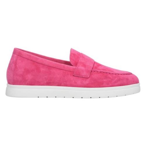 Roze Damesloafers gemaakt van Echt Velours Er00112673 Estro , Pink , D...