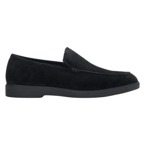 Heren Zwarte Loafers gemaakt van Echt Velours voor Winter Er00114125 E...